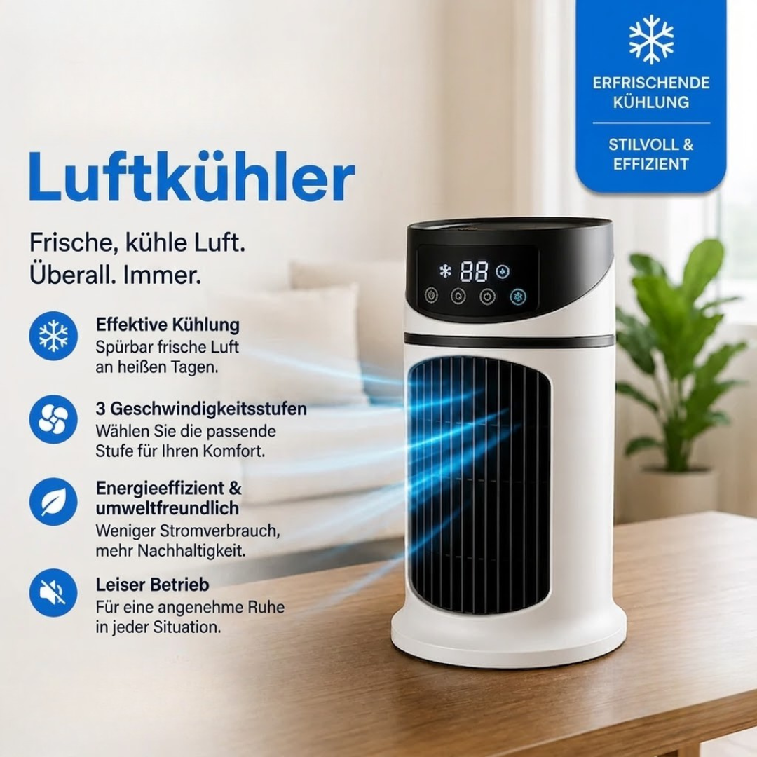 Frescora Mini Luftkühler | Tragbarer Akku-Ventilator