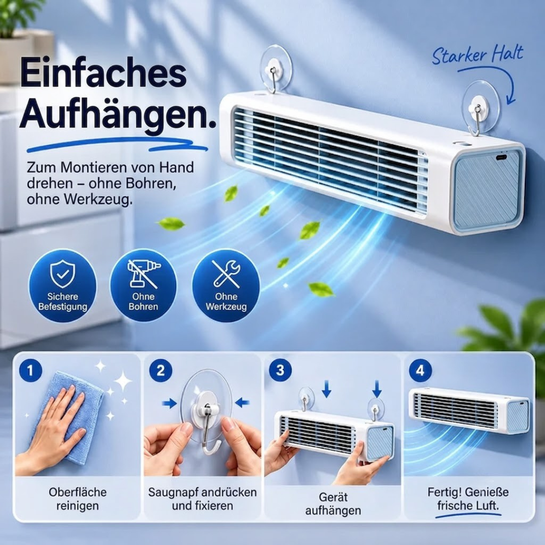 Kühle Brise | Tragbarer Mini-Luftkühler Ohne Installation
