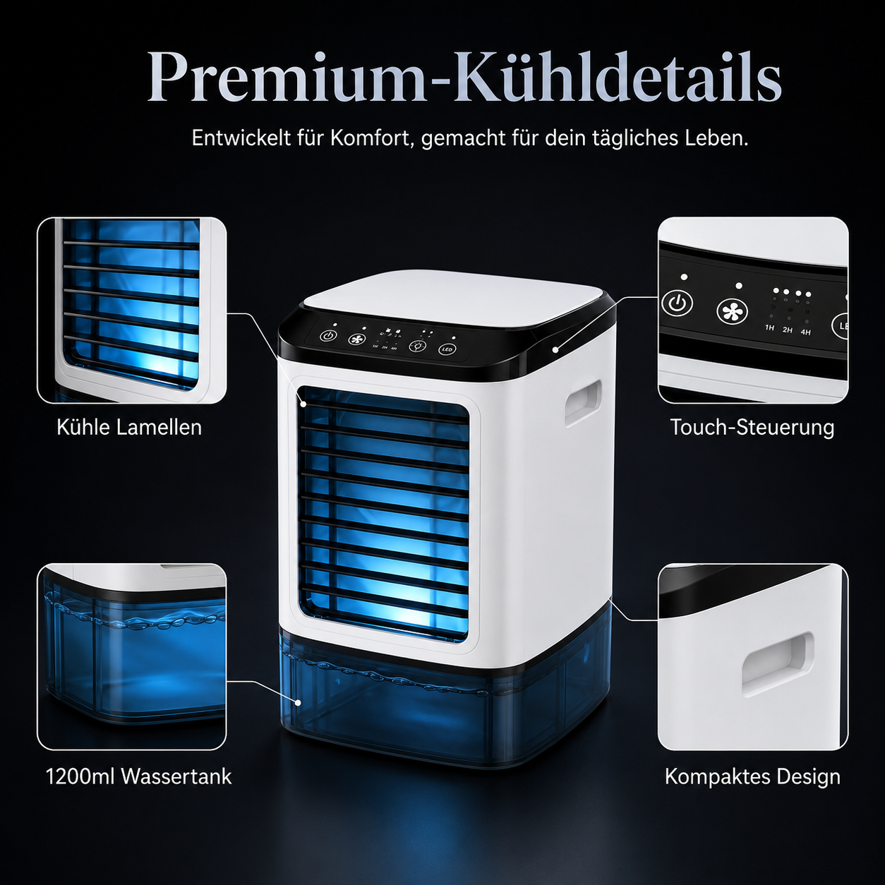 CoolCube | Mini Klimaanlage mit Wasserkühlung
